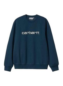 Felpa Calamaro sudato Carhartt Blu per Uomo