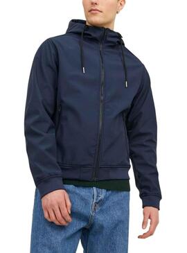 Giacca Jack & Jones Softshell Blu Navy Uomo