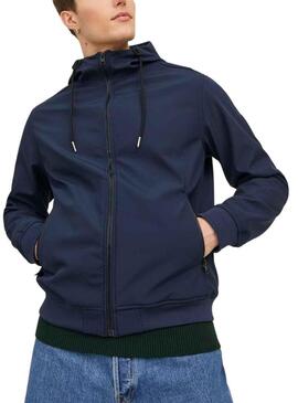 Giacca Jack & Jones Softshell Blu Navy Uomo