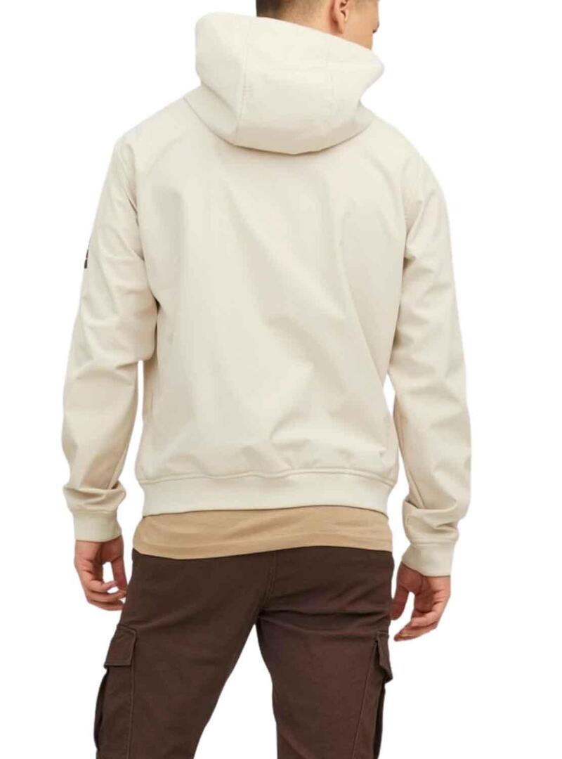 Giacca Jack & Jones Softshell Beige Uomo