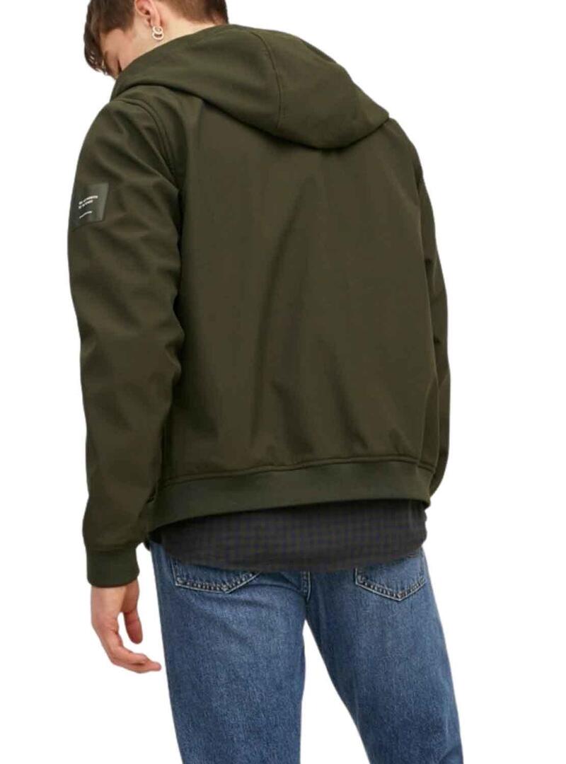 Giacca Jack & Jones Softshell Verde Uomo