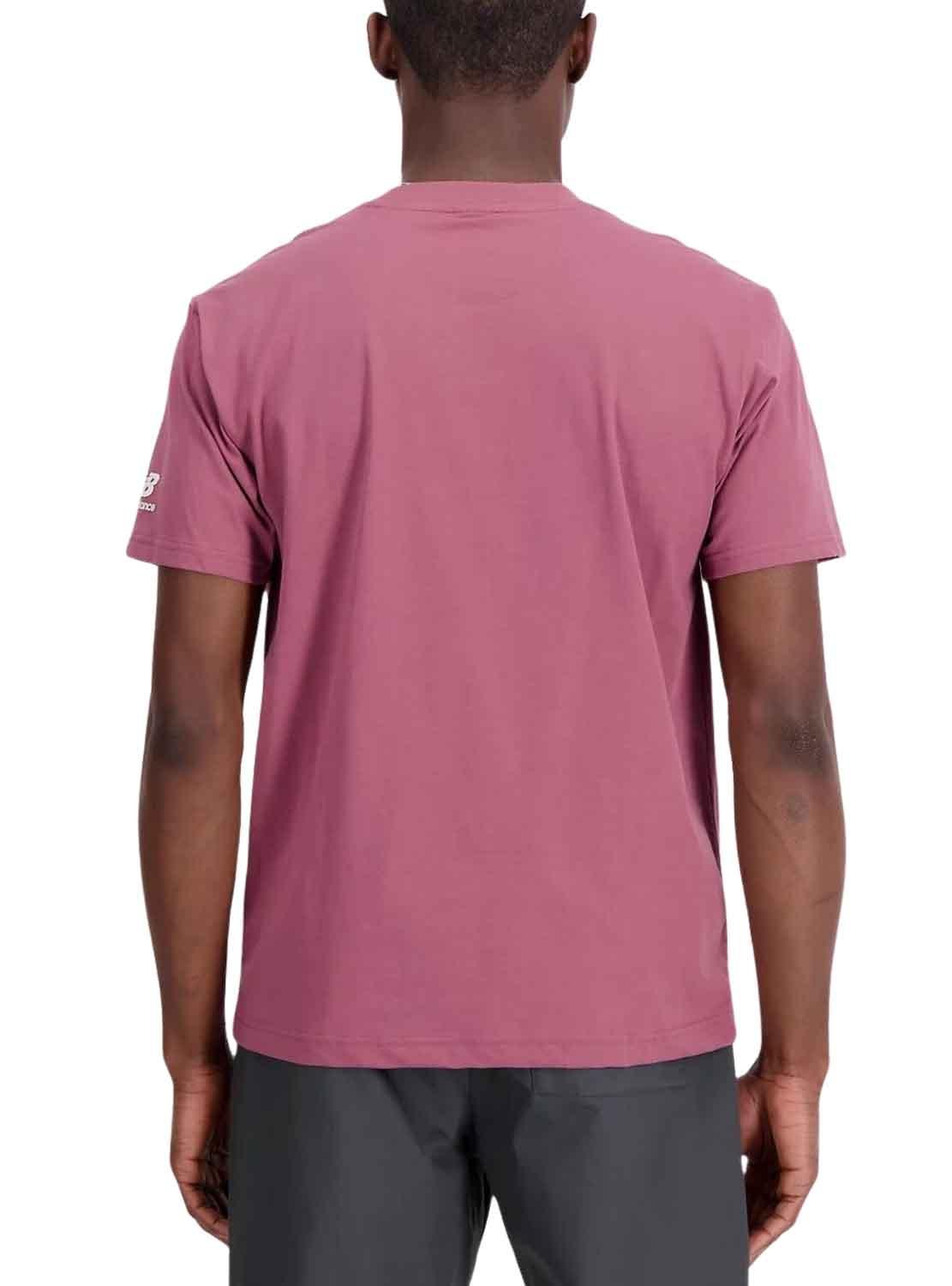 T-Shirt New Balance Essvartee Rosa per Uomo