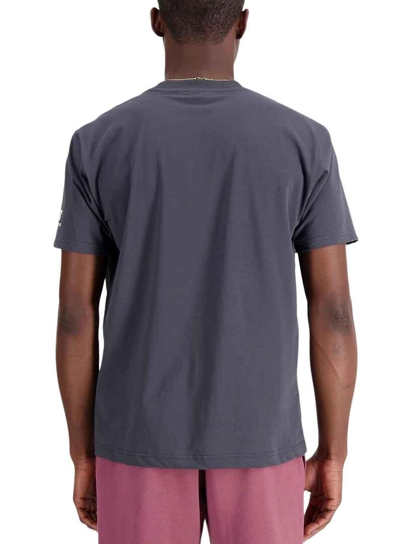 T-Shirt New Balance Essvartee Grigio per Uomo