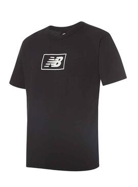 T-Shirt New Balance Essentials Logo Nero Uomo