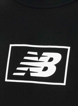 T-Shirt New Balance Essentials Logo Nero Uomo