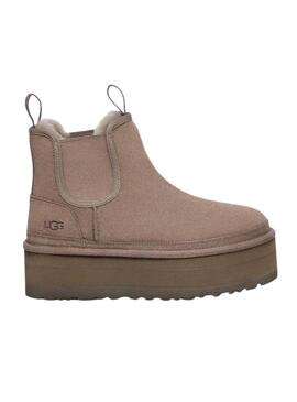 Stivales UGG Neumel Platform Chelsea Marrone Donna
