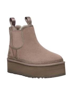 Stivales UGG Neumel Platform Chelsea Marrone Donna