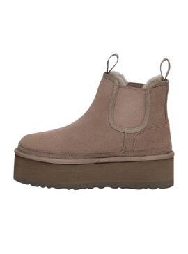 Stivales UGG Neumel Platform Chelsea Marrone Donna