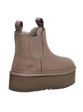 Stivales UGG Neumel Platform Chelsea Marrone Donna