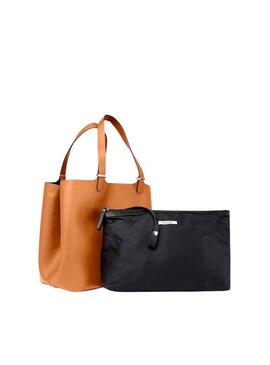 Borsa Pieces Borsa Kopa Marrone per Donna