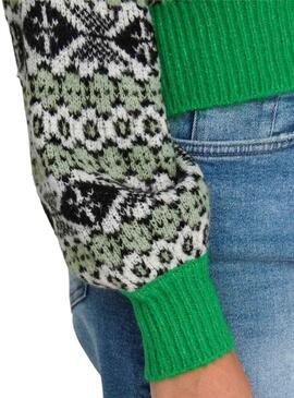 Pullover Only Dea Verde per Donna