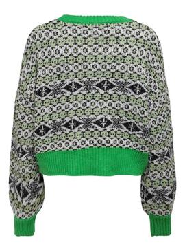 Pullover Only Dea Verde per Donna