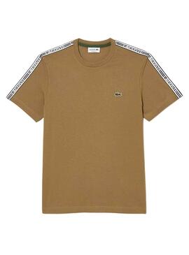 T-Shirt Lacoste Tee Shirt Marrone per Uomo