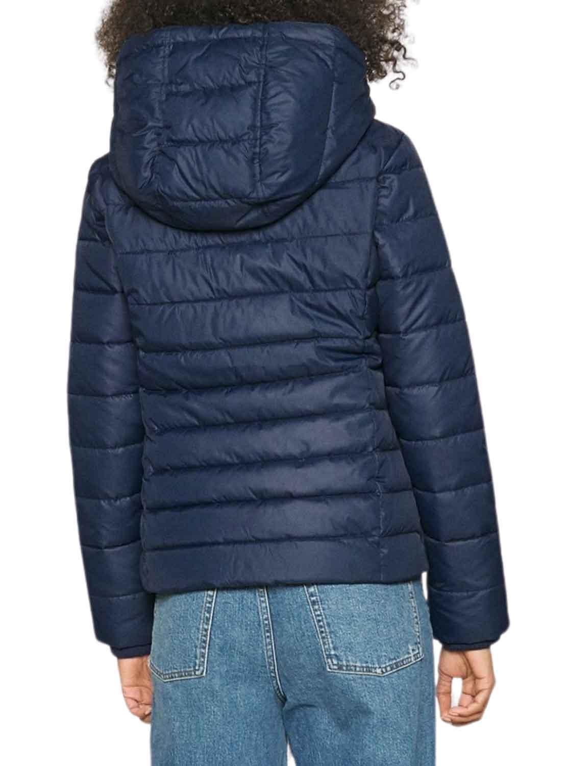 Giacca Tommy Jeans Basic Hooded Blu Navy Donna