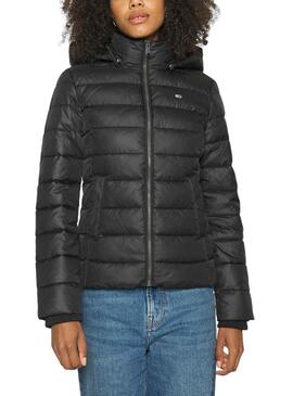Giacca Tommy Jeans Basic Hooded Nero Donna