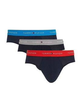 Pack 3 Slip Tommy Hilfiger Slip Blu Navy Uomo