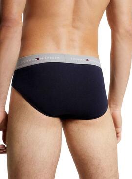 Pack 3 Slip Tommy Hilfiger Slip Blu Navy Uomo