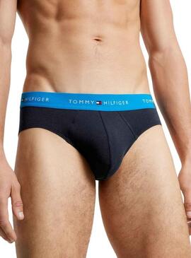 Pack 3 Slip Tommy Hilfiger Slip Blu Navy Uomo