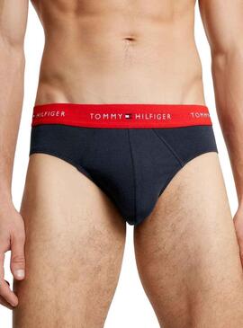 Pack 3 Slip Tommy Hilfiger Slip Blu Navy Uomo