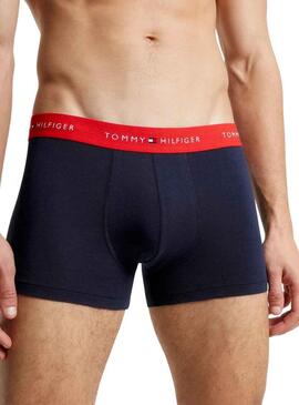 Pack 3 Boxer Tomm Hilfiger Baule Blu Uomo