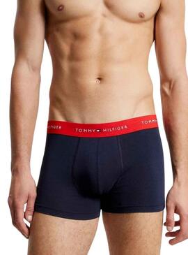 Pack 3 Boxer Tomm Hilfiger Baule Blu Uomo