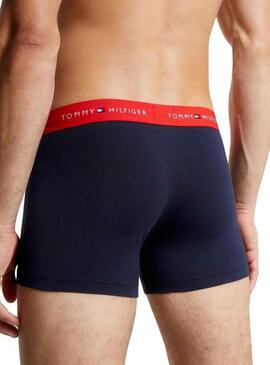 Pack 3 Boxer Tomm Hilfiger Baule Blu Uomo