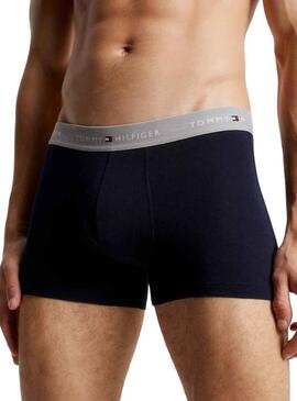 Pack 3 Boxer Tomm Hilfiger Baule Blu Uomo