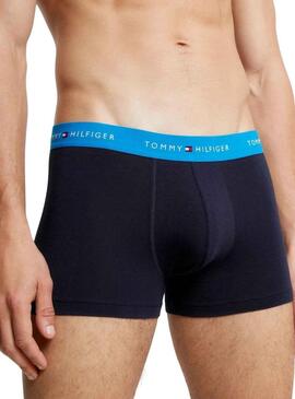 Pack 3 Boxer Tomm Hilfiger Baule Blu Uomo