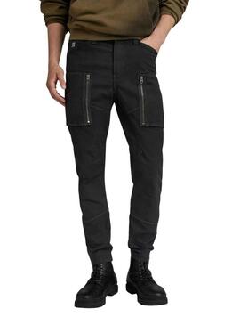 Pantaloni G-Star Cargo Zip Skinny Nero Uomo