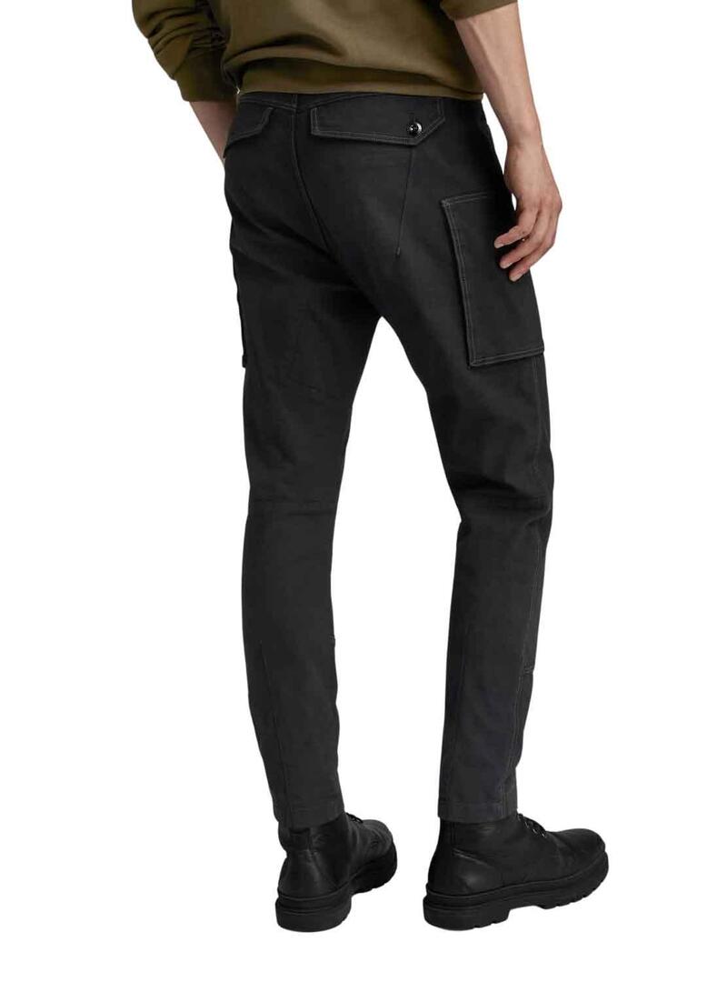 Pantaloni G-Star Cargo Zip Skinny Nero Uomo