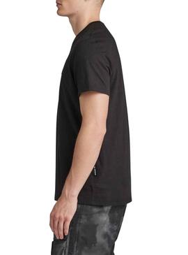 T-Shirt G-Star Raw Feltro Nero per Uomo