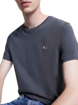 Pack 2 T-Shirts Tommy Jeans Slim Grigio per Uomo