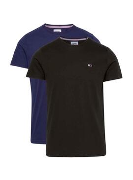 Pack 2 T-Shirts Tommy Jeans Slim per Uomo