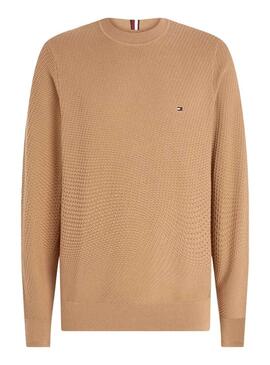 Pullover Tommy Hilfiger Rettangolare Beige Uomo