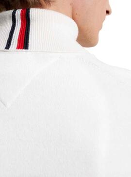 Pullover Tommy Hilfiger Pima Cashmere Bianco Uomo