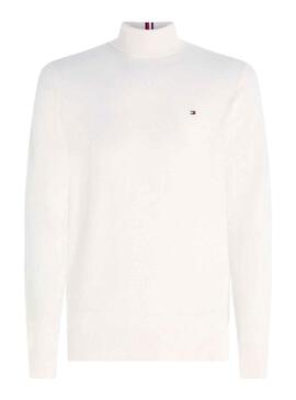 Pullover Tommy Hilfiger Pima Cashmere Bianco Uomo