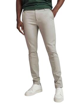 Pantaloni G-Star Skinny Chino 2,0 Beige per Uomo