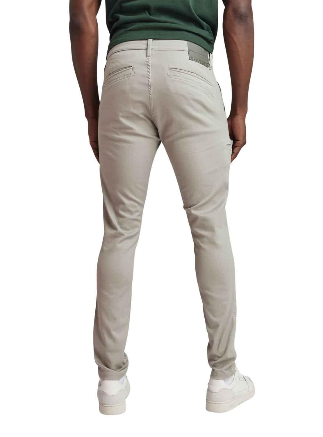Pantaloni G-Star Skinny Chino 2,0 Beige per Uomo