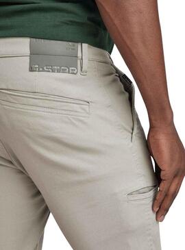 Pantaloni G-Star Skinny Chino 2,0 Beige per Uomo