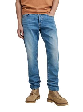 Pantaloni Jeans G-Star 3301 Regular Blu Uomo