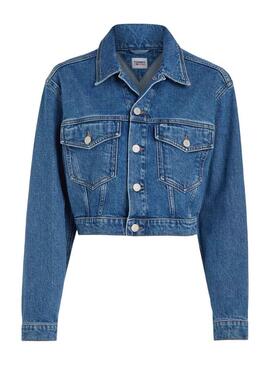 Giubbotto Denim Tommy Hilfiger Claire Blu Donna