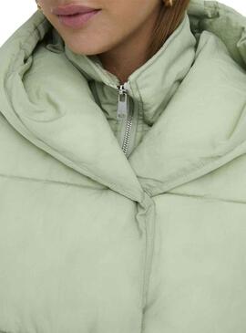 Giacca Only New Sydney Sara Puffer Verde Donna