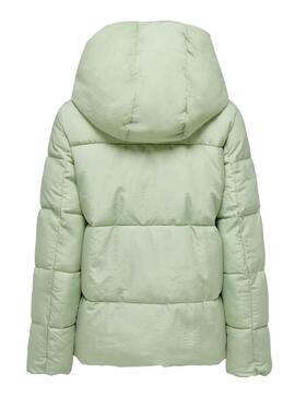 Giacca Only New Sydney Sara Puffer Verde Donna
