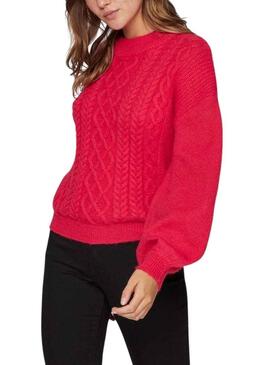 Pullover Vila Vichinti Rosso per Donna