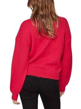 Pullover Vila Vichinti Rosso per Donna