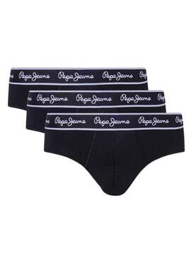 Pack 3 slip Pepe Jeans Nero per Uomo