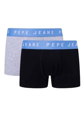 Pack 2 Boxer Pepe Jeans Logo TK Blu per Uomo