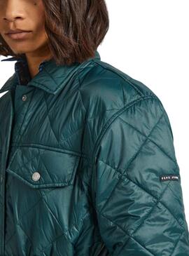 Giacca Pepe Jeans Nash Verde per Donna