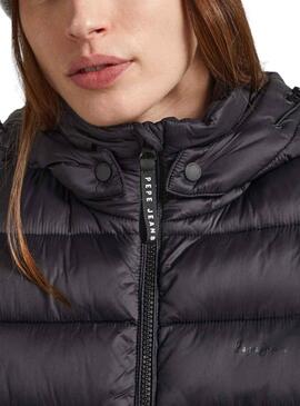 Giacca Pepe Jeans Maddie Long Nero Donna