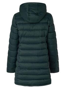 Giacca Pepe Jeans Maddie Long Verde per Donna